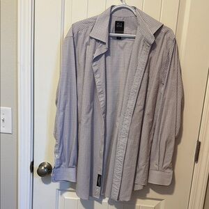 Jos. A. Bank Red and White Checkered Shirt